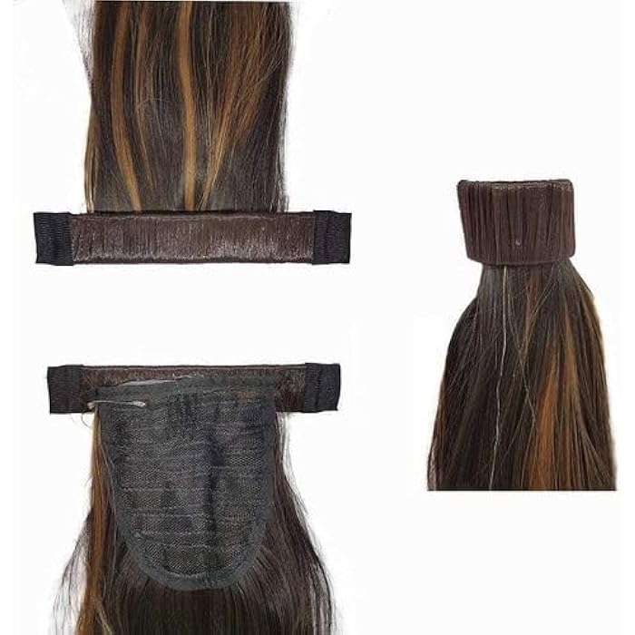 DILLARDS Long Wavy Hair Extension, Dark Brown, Heat-Resistant Synthetic Fibre, Clip-In Style - Image 3